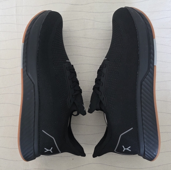 Flux Mens Adapt Runner Black Gum Sole Barefoot Running Shoes Sneakers Size 12.5 - Picture 8 of 11